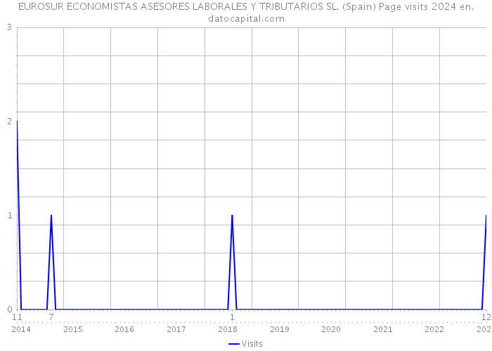 EUROSUR ECONOMISTAS ASESORES LABORALES Y TRIBUTARIOS SL. (Spain) Page visits 2024 