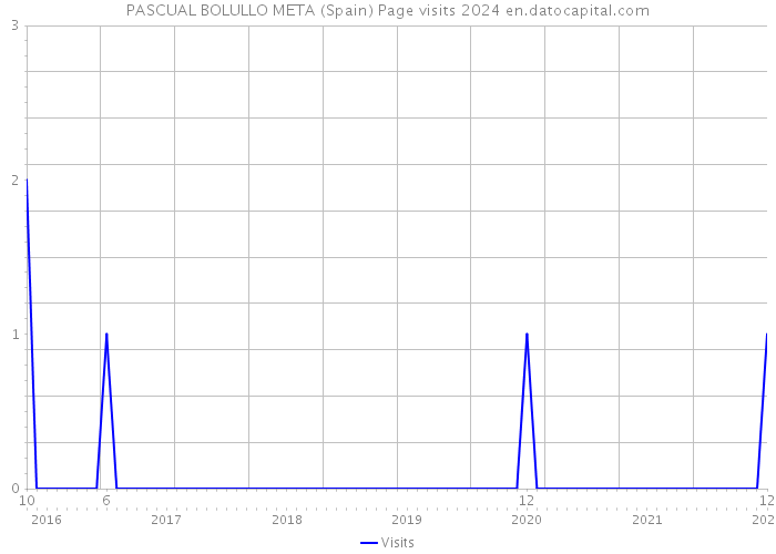 PASCUAL BOLULLO META (Spain) Page visits 2024 