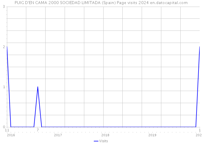 PUIG D'EN CAMA 2000 SOCIEDAD LIMITADA (Spain) Page visits 2024 