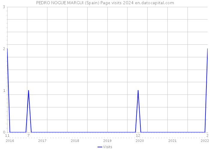 PEDRO NOGUE MARGUI (Spain) Page visits 2024 