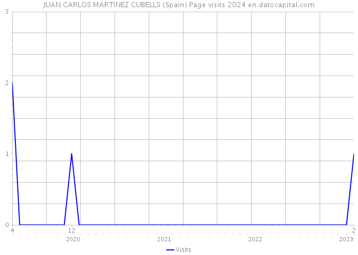 JUAN CARLOS MARTINEZ CUBELLS (Spain) Page visits 2024 