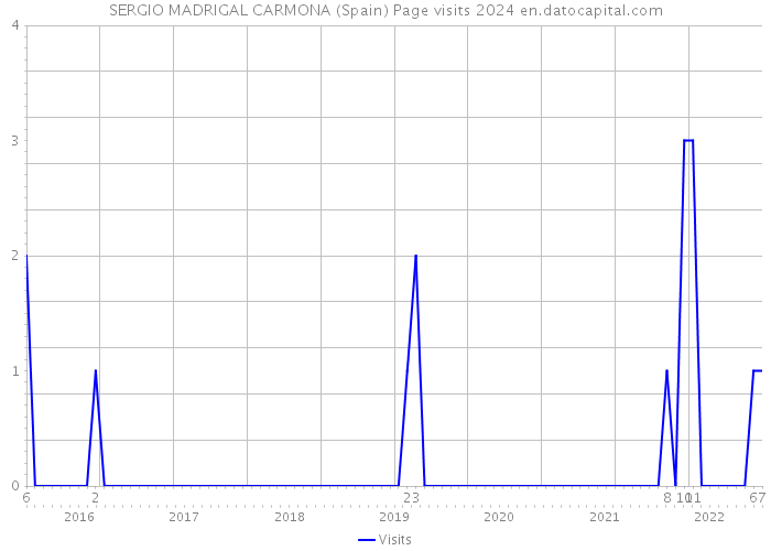 SERGIO MADRIGAL CARMONA (Spain) Page visits 2024 