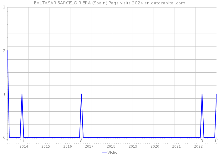 BALTASAR BARCELO RIERA (Spain) Page visits 2024 