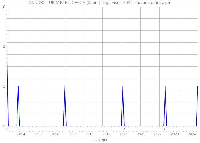 CARLOS ITURRARTE LICEAGA (Spain) Page visits 2024 