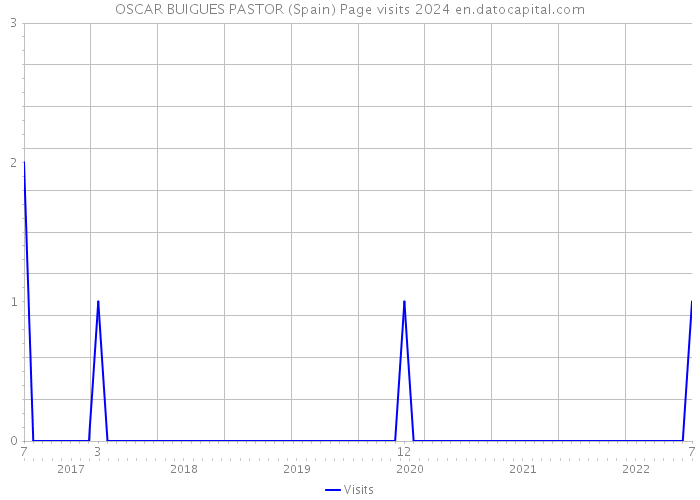 OSCAR BUIGUES PASTOR (Spain) Page visits 2024 