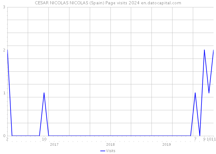 CESAR NICOLAS NICOLAS (Spain) Page visits 2024 