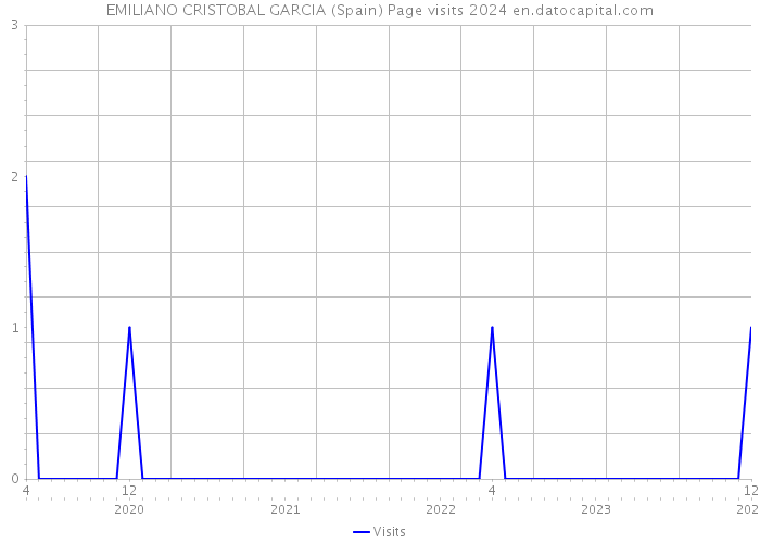 EMILIANO CRISTOBAL GARCIA (Spain) Page visits 2024 