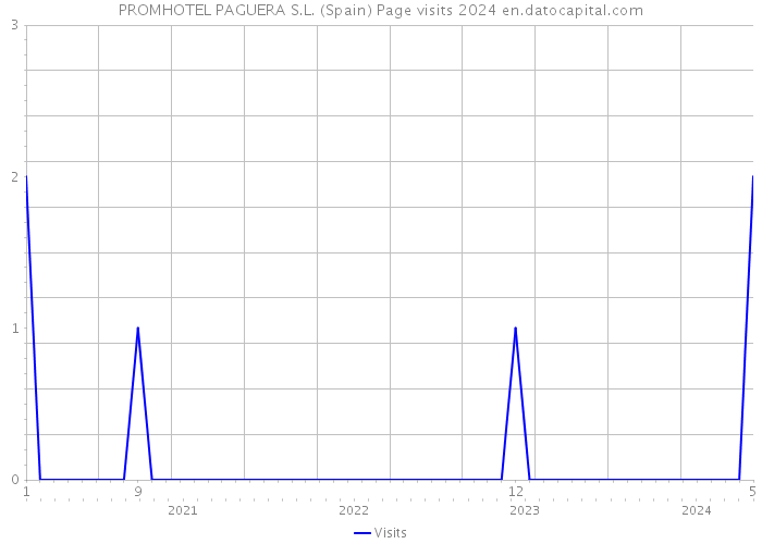 PROMHOTEL PAGUERA S.L. (Spain) Page visits 2024 