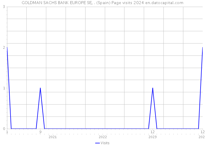 GOLDMAN SACHS BANK EUROPE SE, . (Spain) Page visits 2024 