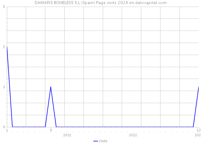 DAMARIS BONELESS S.L (Spain) Page visits 2024 
