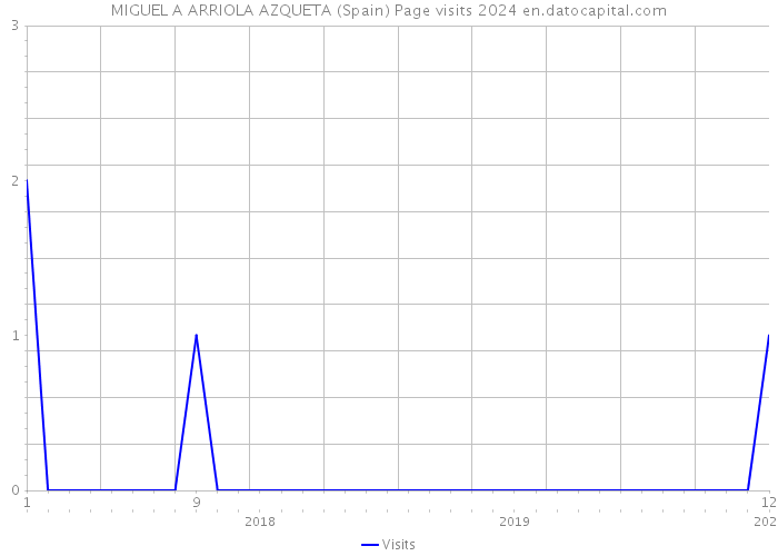 MIGUEL A ARRIOLA AZQUETA (Spain) Page visits 2024 