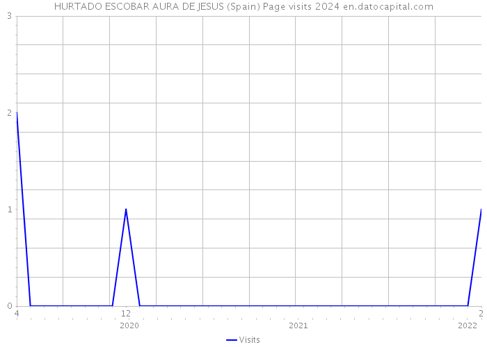 HURTADO ESCOBAR AURA DE JESUS (Spain) Page visits 2024 