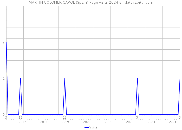 MARTIN COLOMER CAROL (Spain) Page visits 2024 