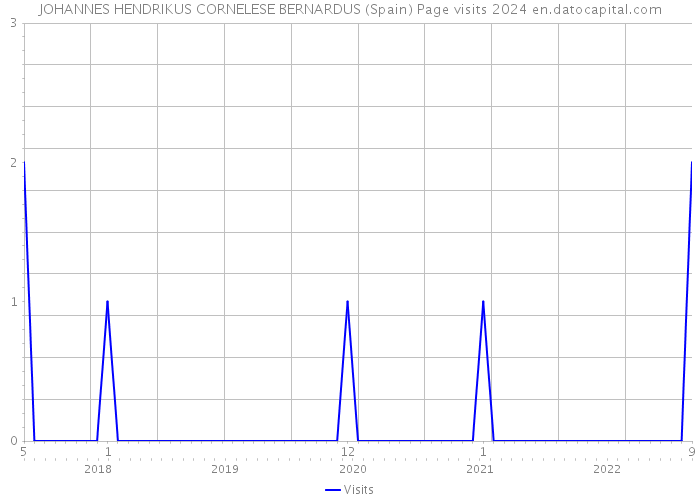 JOHANNES HENDRIKUS CORNELESE BERNARDUS (Spain) Page visits 2024 