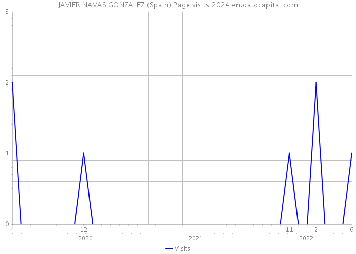 JAVIER NAVAS GONZALEZ (Spain) Page visits 2024 