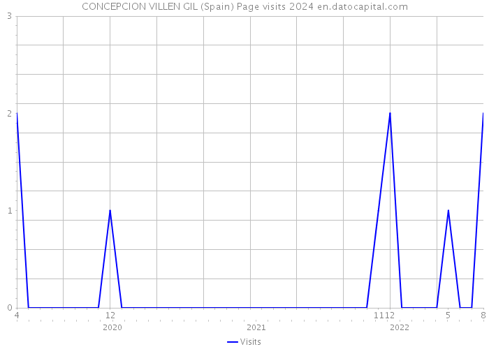 CONCEPCION VILLEN GIL (Spain) Page visits 2024 