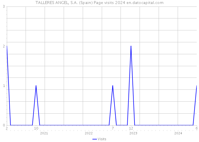 TALLERES ANGEL, S.A. (Spain) Page visits 2024 