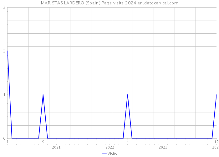 MARISTAS LARDERO (Spain) Page visits 2024 