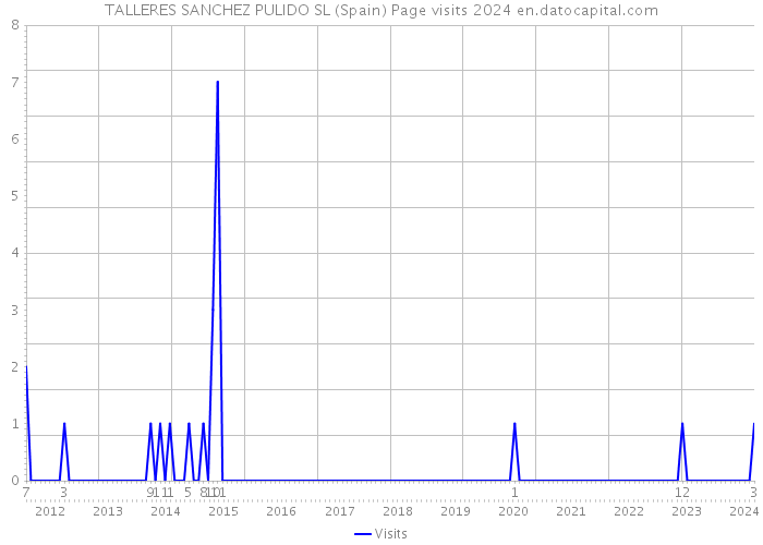 TALLERES SANCHEZ PULIDO SL (Spain) Page visits 2024 
