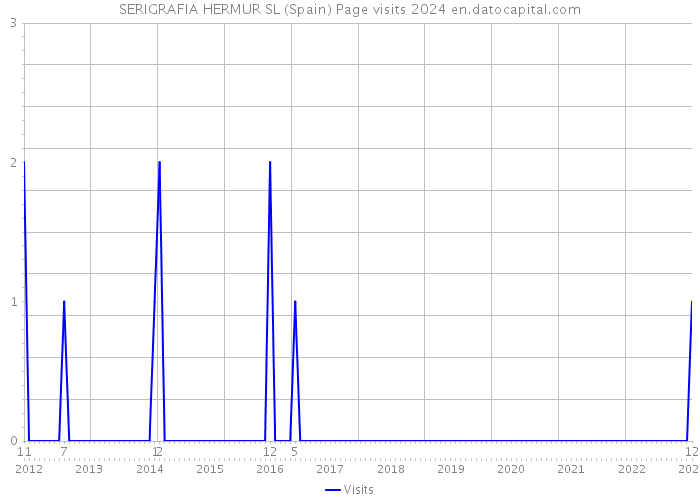 SERIGRAFIA HERMUR SL (Spain) Page visits 2024 