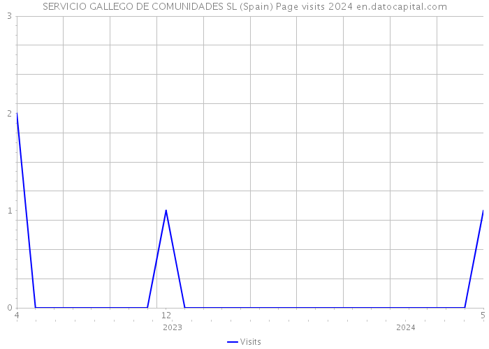 SERVICIO GALLEGO DE COMUNIDADES SL (Spain) Page visits 2024 