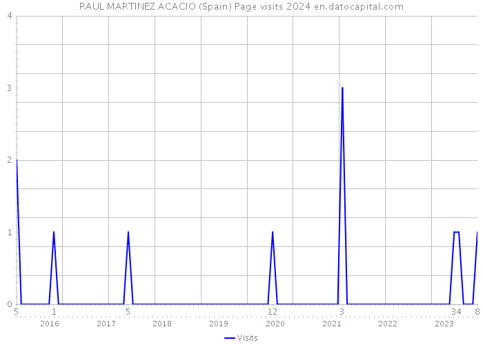 RAUL MARTINEZ ACACIO (Spain) Page visits 2024 