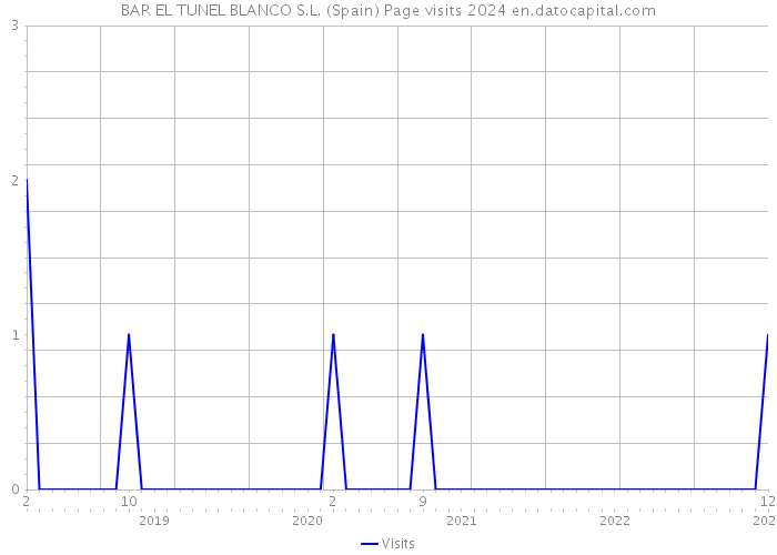 BAR EL TUNEL BLANCO S.L. (Spain) Page visits 2024 