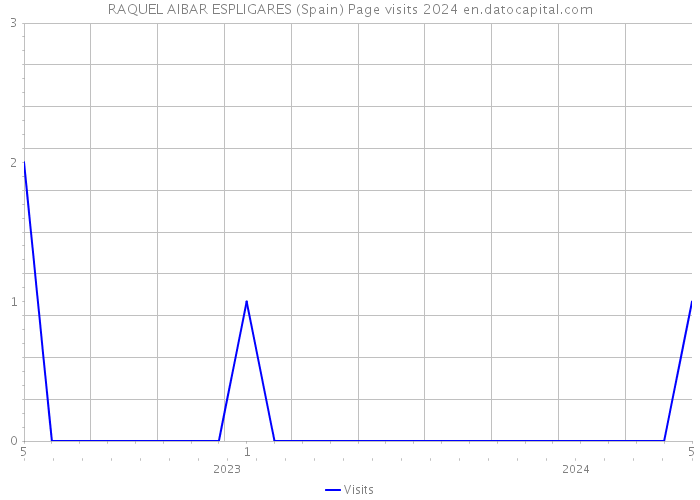 RAQUEL AIBAR ESPLIGARES (Spain) Page visits 2024 