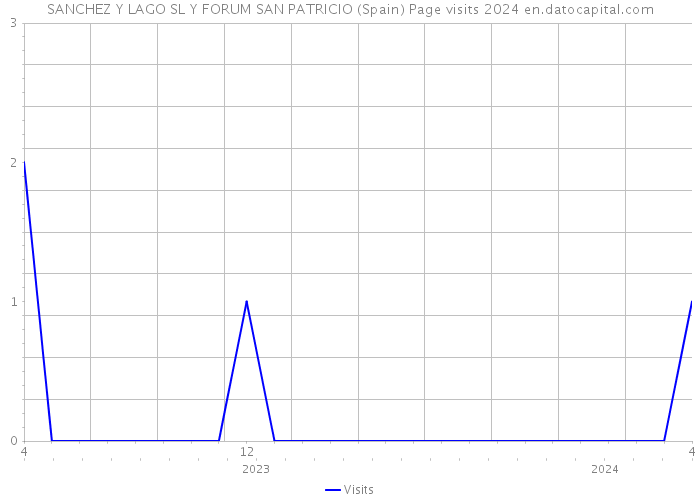 SANCHEZ Y LAGO SL Y FORUM SAN PATRICIO (Spain) Page visits 2024 