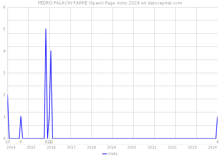 PEDRO PALACIN FARRE (Spain) Page visits 2024 