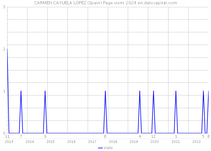 CARMEN CAYUELA LOPEZ (Spain) Page visits 2024 