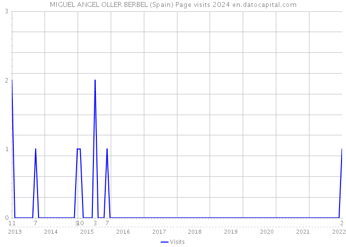 MIGUEL ANGEL OLLER BERBEL (Spain) Page visits 2024 