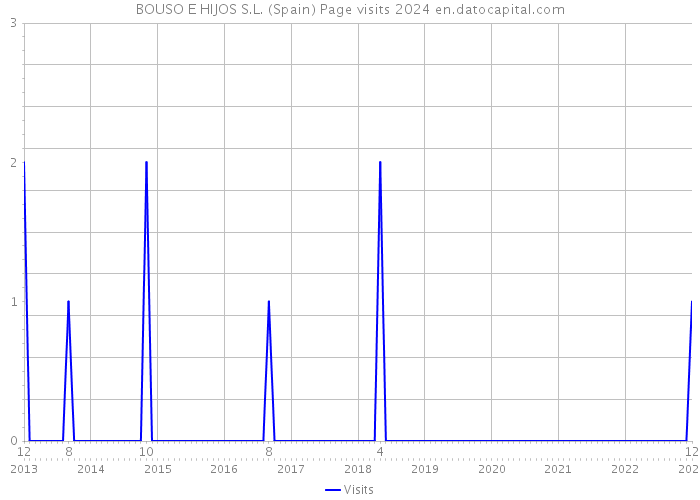 BOUSO E HIJOS S.L. (Spain) Page visits 2024 