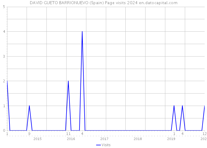 DAVID GUETO BARRIONUEVO (Spain) Page visits 2024 