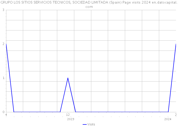 GRUPO LOS SITIOS SERVICIOS TECNICOS, SOCIEDAD LIMITADA (Spain) Page visits 2024 