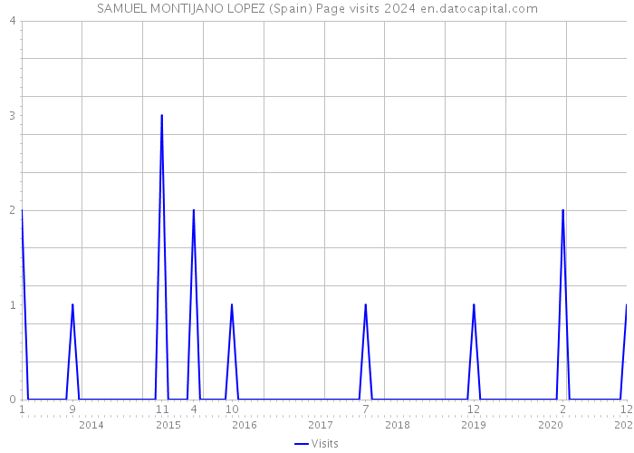 SAMUEL MONTIJANO LOPEZ (Spain) Page visits 2024 