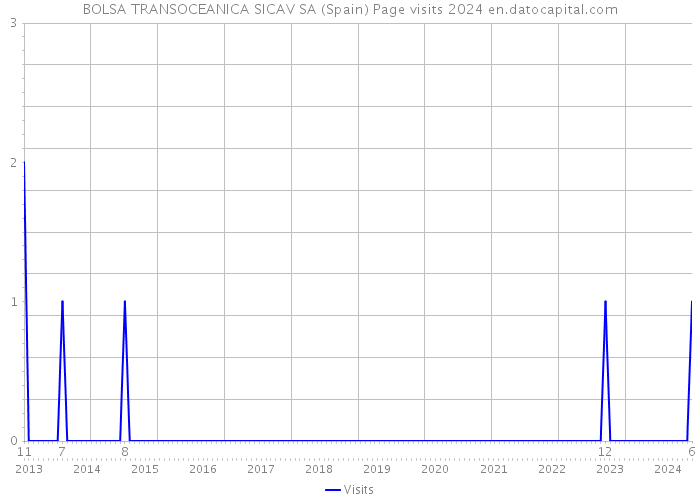 BOLSA TRANSOCEANICA SICAV SA (Spain) Page visits 2024 