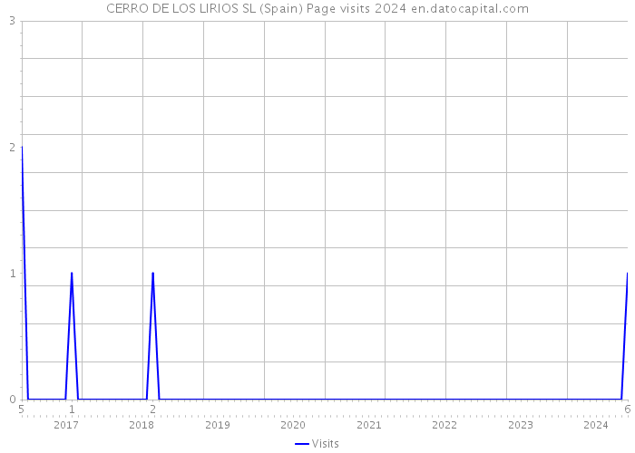 CERRO DE LOS LIRIOS SL (Spain) Page visits 2024 