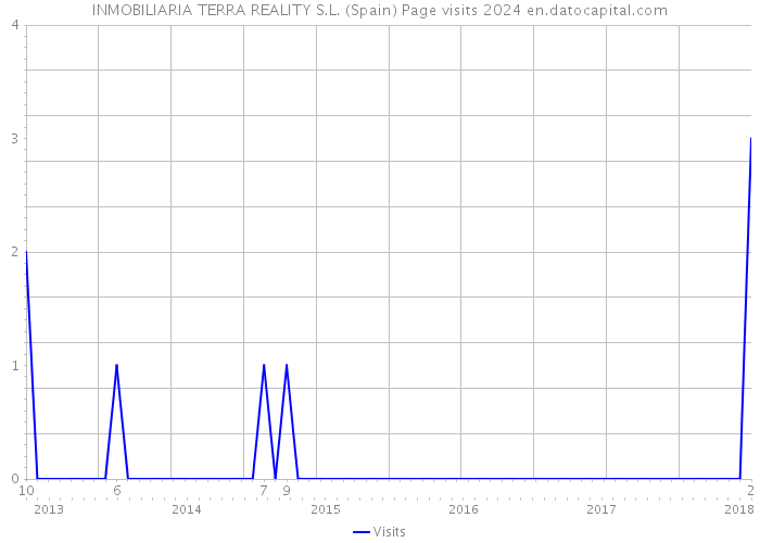 INMOBILIARIA TERRA REALITY S.L. (Spain) Page visits 2024 