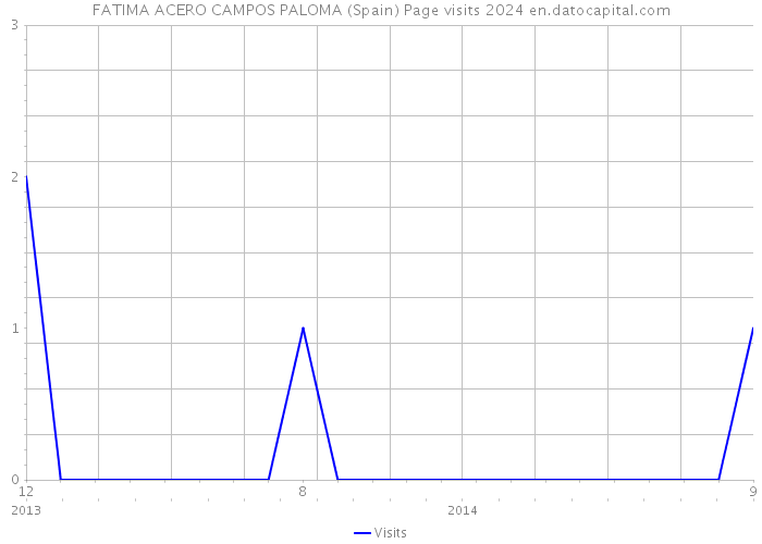 FATIMA ACERO CAMPOS PALOMA (Spain) Page visits 2024 