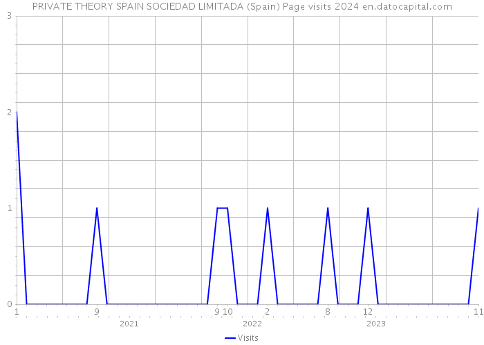 PRIVATE THEORY SPAIN SOCIEDAD LIMITADA (Spain) Page visits 2024 