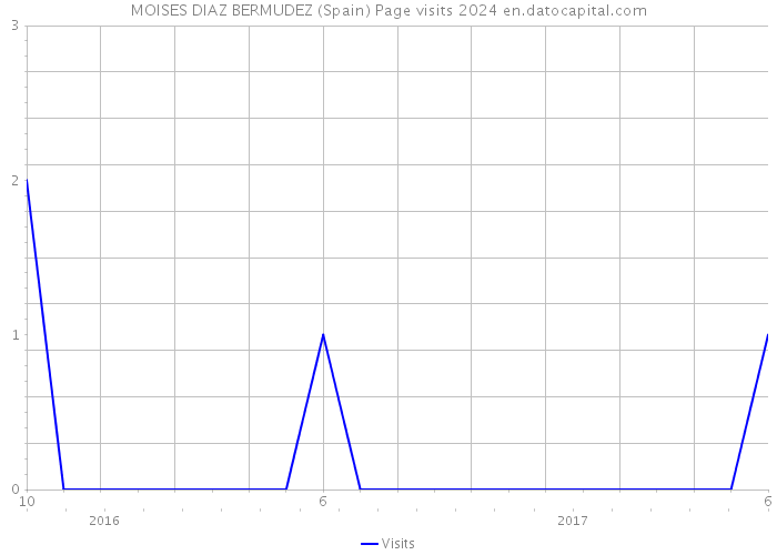 MOISES DIAZ BERMUDEZ (Spain) Page visits 2024 