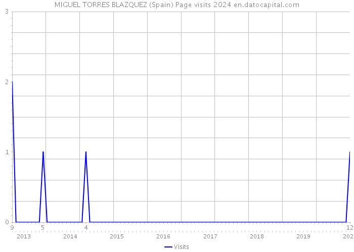 MIGUEL TORRES BLAZQUEZ (Spain) Page visits 2024 