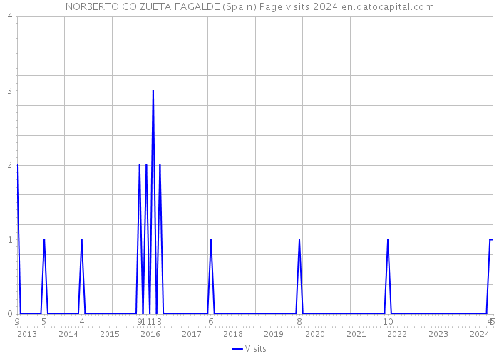NORBERTO GOIZUETA FAGALDE (Spain) Page visits 2024 