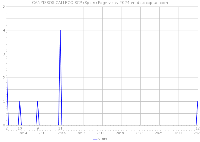 CANYISSOS GALLEGO SCP (Spain) Page visits 2024 