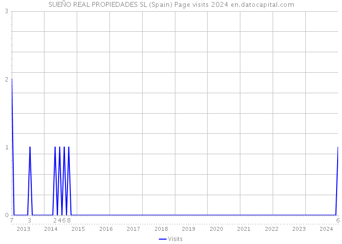 SUEÑO REAL PROPIEDADES SL (Spain) Page visits 2024 