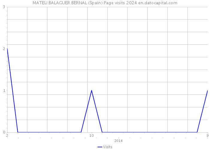 MATEU BALAGUER BERNAL (Spain) Page visits 2024 