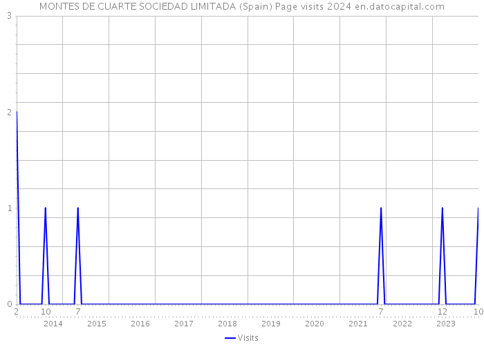MONTES DE CUARTE SOCIEDAD LIMITADA (Spain) Page visits 2024 
