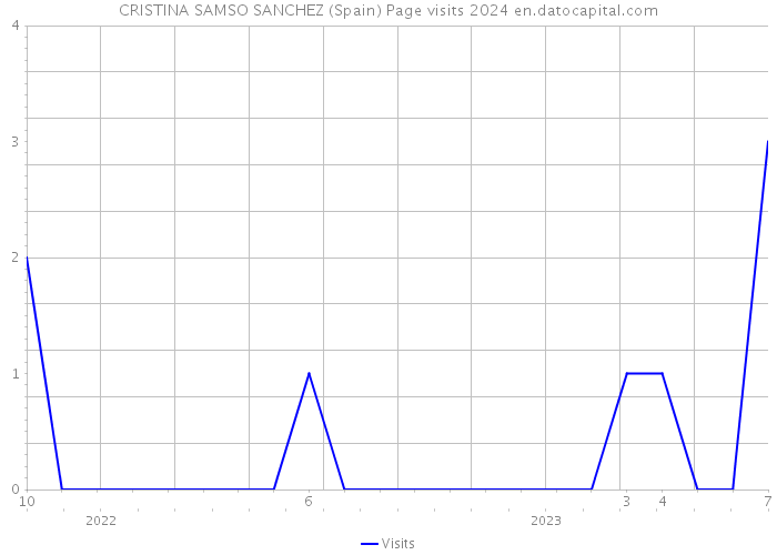 CRISTINA SAMSO SANCHEZ (Spain) Page visits 2024 