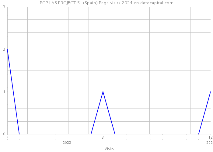 POP LAB PROJECT SL (Spain) Page visits 2024 